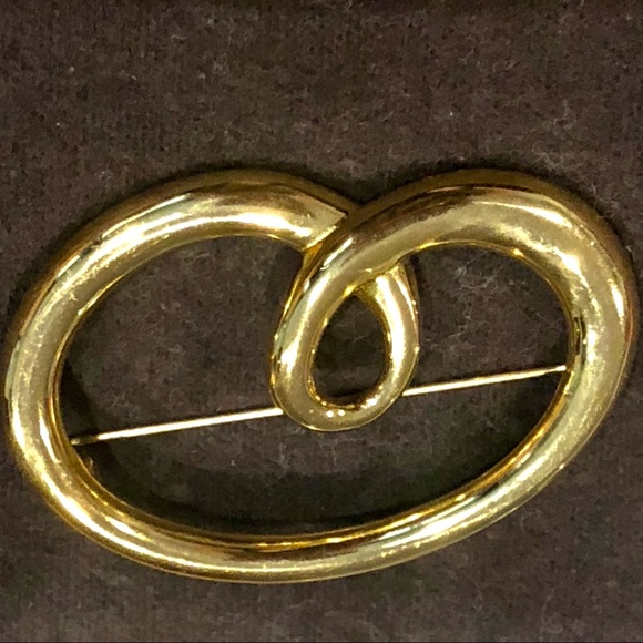 Vintage Monet Gold Tone Brooch - Picture 1 of 4